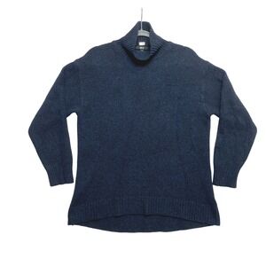 Uniqlo C Sweater Womens Medium Navy Clare Waight Keller Soft Knit High Neck